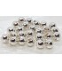 Tungsten slotted beads